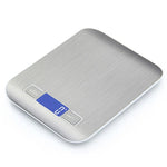 Balance électronique de cuisine portable en acier inoxydable pour aliments, 5kg/1g (modèle à piles blanc), 5kg/1g (modèle à piles noir), 10kg/1g (modèle à piles blanc), 5kg/1g (rechargeable blanc), 10kg/1g (rechargeable blanc)