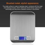 Balance électronique de cuisine portable en acier inoxydable pour aliments, 5kg/1g (modèle à piles blanc), 5kg/1g (modèle à piles noir), 10kg/1g (modèle à piles blanc), 5kg/1g (rechargeable blanc), 10kg/1g (rechargeable blanc)