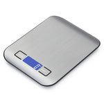 Balance électronique de cuisine portable en acier inoxydable pour aliments, 5kg/1g (modèle à piles blanc), 5kg/1g (modèle à piles noir), 10kg/1g (modèle à piles blanc), 5kg/1g (rechargeable blanc), 10kg/1g (rechargeable blanc)