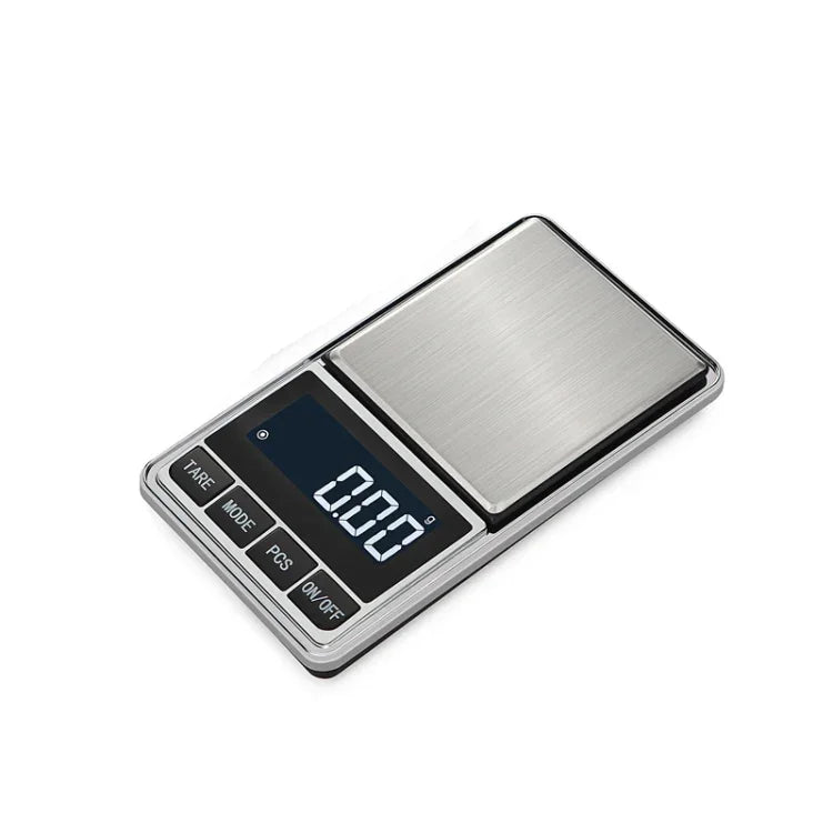 Mini-balance de cuisine électronique portable en acier inoxydable haute précision pour bijoux, 100g/0.01g, 200g/0.01g, 300g/0.01g, 500g/0.01g, 500g/0.1g