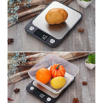 Petite Balance de Cuisine Électronique en Acier Inoxydable, 5kg/1g (Noir), 10kg/1g (Noir), 5kg/1g (Blanc), 10kg/1g (Blanc)
