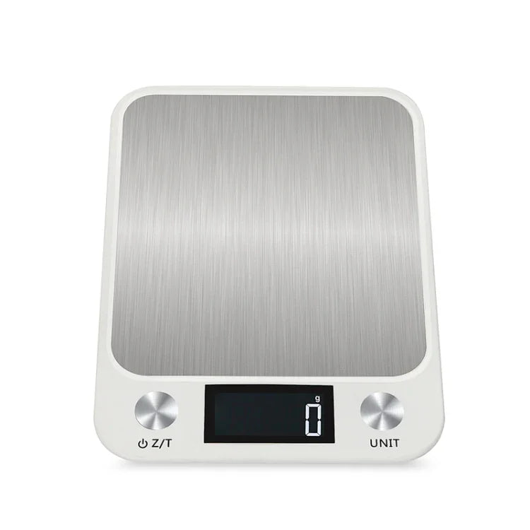 Petite Balance de Cuisine Électronique en Acier Inoxydable, 5kg/1g (Noir), 10kg/1g (Noir), 5kg/1g (Blanc), 10kg/1g (Blanc)