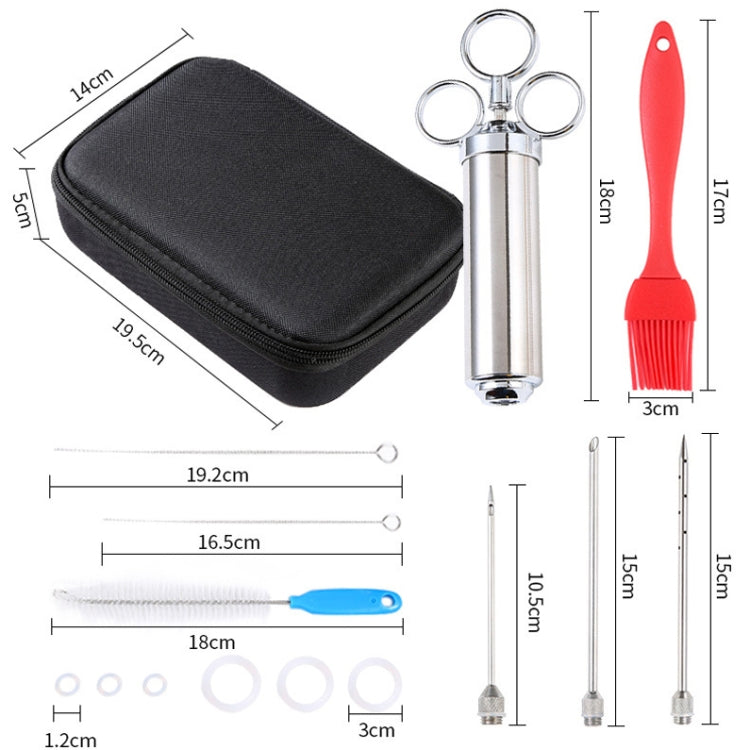Ensemble d'aiguilles à dinde pour barbecue en acier inoxydable 304, 14 en 1 avec sac de rangement