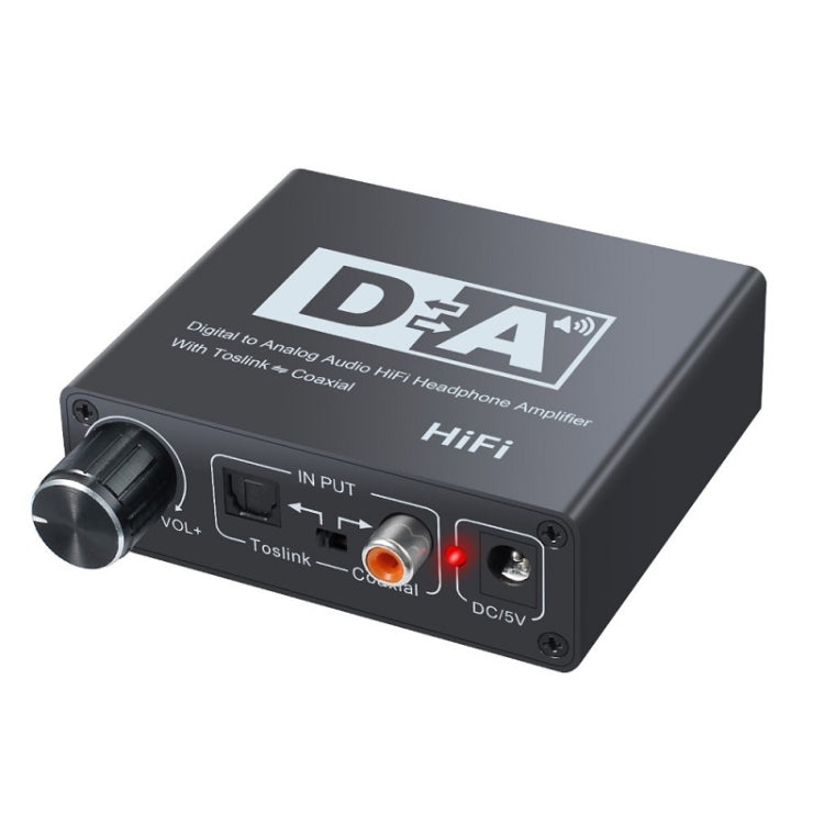 Convertisseur audio numérique vers analogique NK-C6, fibre optique, volume réglable, prise UE, prise US, avec câble USB