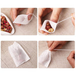 Sachets de thé parfumés en papier filtre refermables (Lot de 100), taille : 5,5 x 7 cm
