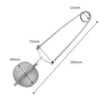 2 infuseurs à thé en maille sphérique en acier inoxydable, filtre à épices pour café et herbes, en acier inoxydable