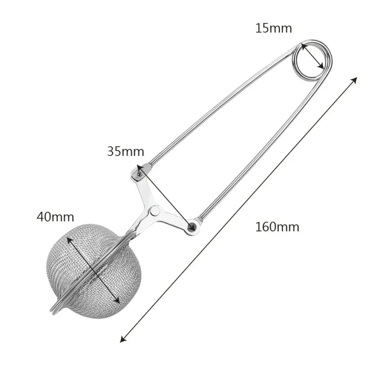 2 infuseurs à thé en maille sphérique en acier inoxydable, filtre à épices pour café et herbes, en acier inoxydable