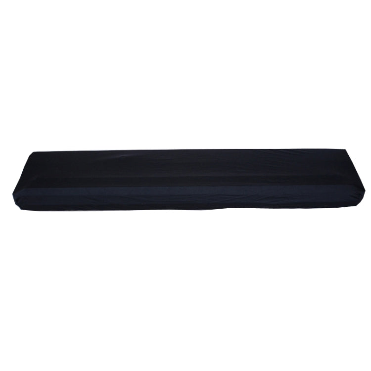Housse anti-poussière en tissu Oxford, housse de clavier électronique déperlante avec ouverture, housse pour instrument de clavier avec cordon de serrage, 61 touches noir 98x42x21cm, 88 touches noir 124x49x36cm