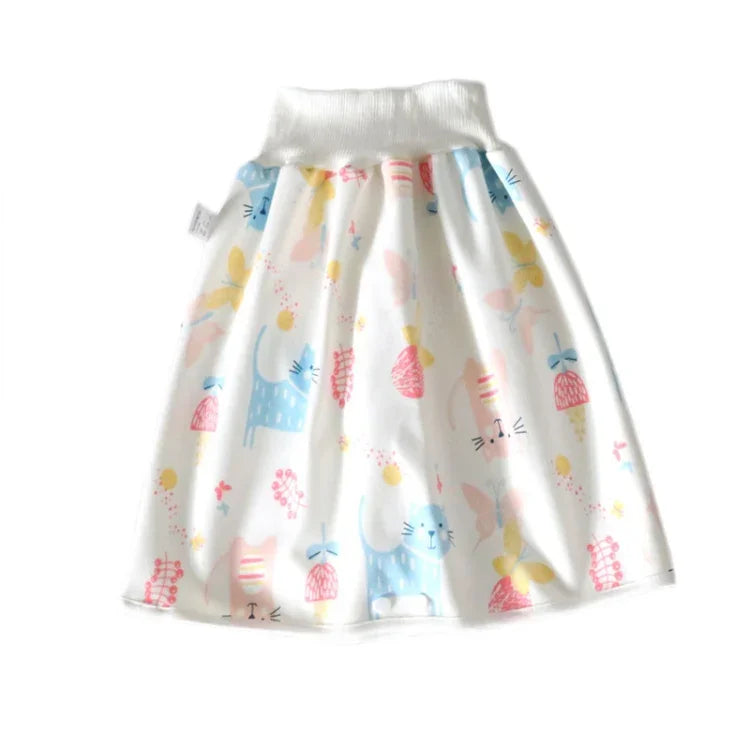 Couches en tissu imperméables et anti-fuites pour bébés, jupes-culottes lavables en coton pour enfants, L