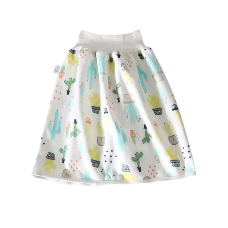 Couches en tissu imperméables et anti-fuites pour bébés, jupes-culottes lavables en coton pour enfants, L