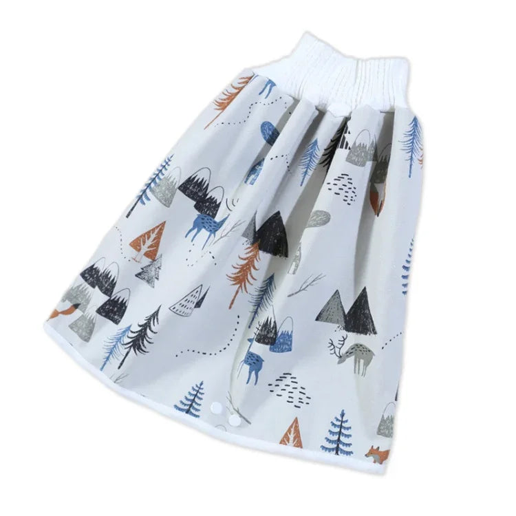 Couches en tissu imperméables et anti-fuites pour bébés, jupes-culottes lavables en coton pour enfants, L