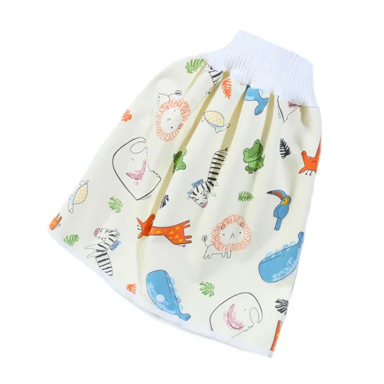 Couches en tissu imperméables et anti-fuites pour bébés, jupes-culottes lavables en coton pour enfants, L