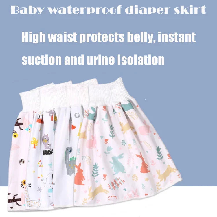 Couches en tissu imperméables et anti-fuites pour bébés, jupes-culottes lavables en coton pour enfants, L