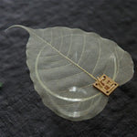 Filtre à thé créatif en forme de feuille de bodhi naturelle, feuille de bodhi