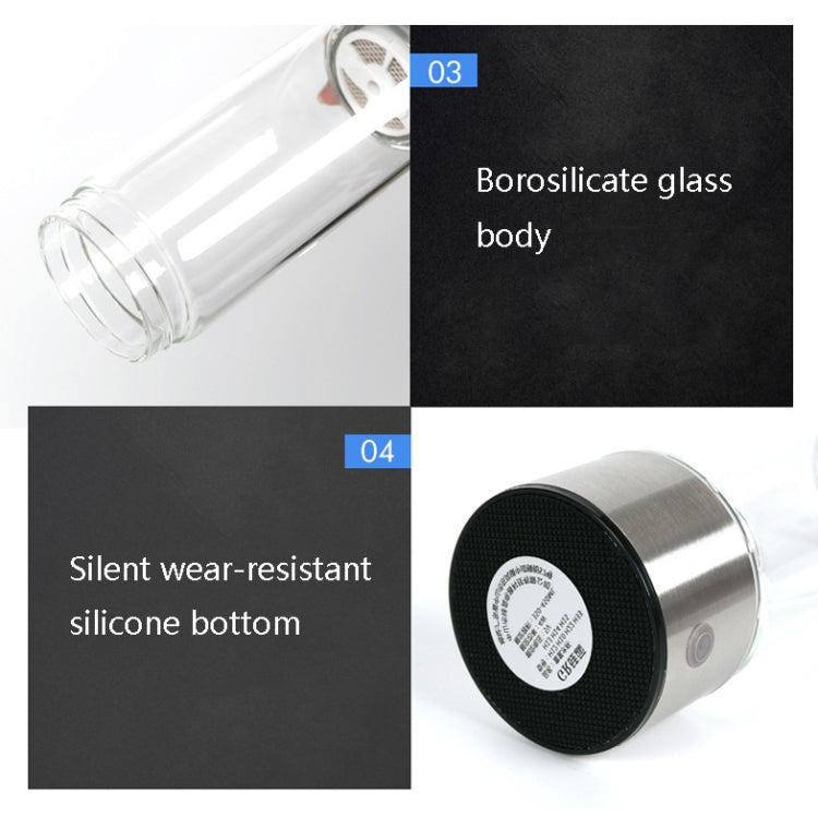 Générateur portable d'eau riche en hydrogène pour la santé, concentration élevée, électrolyse à ions négatifs, 450 ml