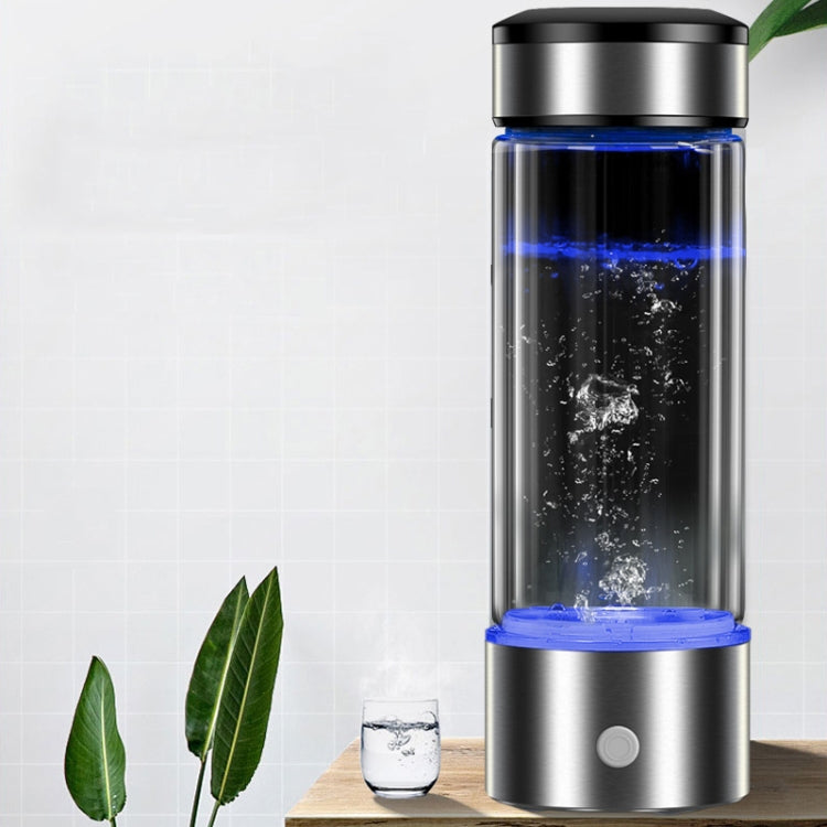 Générateur portable d'eau riche en hydrogène pour la santé, concentration élevée, électrolyse à ions négatifs, 450 ml