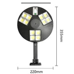 Lampe Solaire Extérieure 144 COB Détecteur de Mouvement, Lampadaire de Jardin Mural avec Télécommande, Éclairage de Sécurité