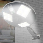Lampe Solaire Extérieure 144 COB Détecteur de Mouvement, Lampadaire de Jardin Mural avec Télécommande, Éclairage de Sécurité