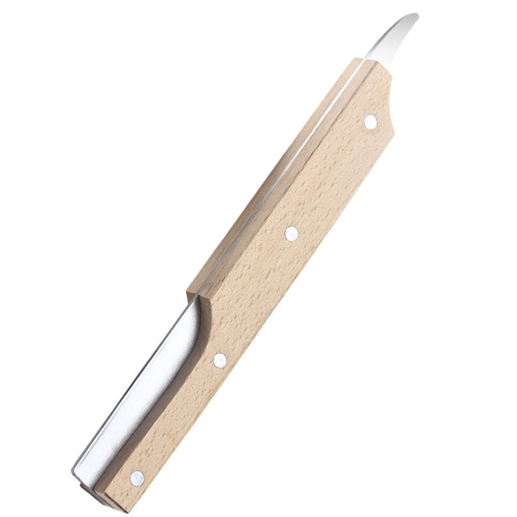 Ouvre-coques de noix de coco multifonctionnel en acier inoxydable avec manche en bois, couteau à chair de noix de coco, gadgets de cuisine, ouvre-coques de noix de coco