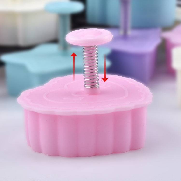 Moule 4 en 1 à embosser pour biscuits en pâte à sucre 3D, livraison aléatoire de style, moule à gâteau de type poussoir