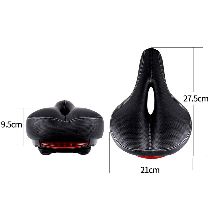 Selle de vélo avec feux arrière, coussin de selle de vélo de montagne avec lumière, YF-1076-3