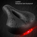 Selle de vélo avec feux arrière, coussin de selle de vélo de montagne avec lumière, YF-1076-3