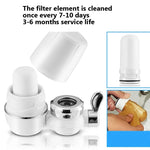 Purificateur d'eau pour robinet, filtre domestique, purificateur d'eau potable directe, purificateur de cuisine, filtre à eau, numéro d'article : filtre en céramique, purificateur d'eau + 1 filtre en céramique, filtre en céramique