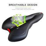 Selle de vélo en gel silicone, selle de vélo de montagne, noir rouge, noir jaune, noir bleu