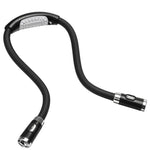 Lampe de lecture portative LED flexible en forme de U, mains libres, à porter autour du cou, noire, verte, bleue, rose