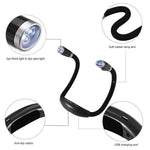 Lampe de lecture portative LED flexible en forme de U, mains libres, à porter autour du cou, noire, verte, bleue, rose