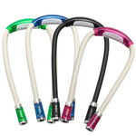 Lampe de lecture portative LED flexible en forme de U, mains libres, à porter autour du cou, noire, verte, bleue, rose