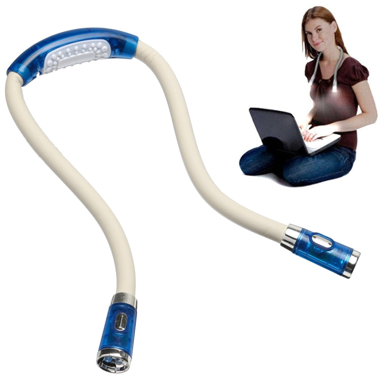 Lampe de lecture portative LED flexible en forme de U, mains libres, à porter autour du cou, noire, verte, bleue, rose