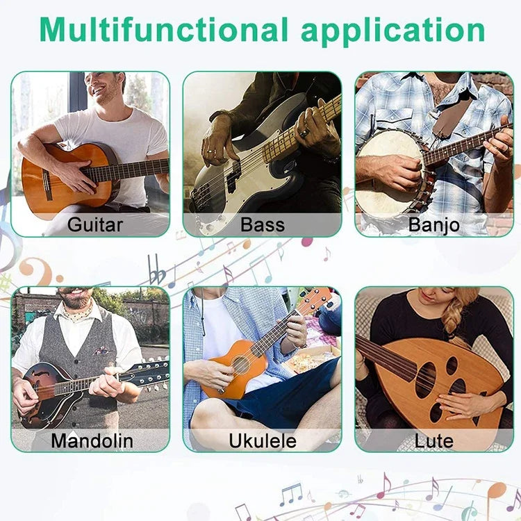 Kit de changement de cordes de guitare en 7 pièces, outil de réparation et d'entretien.