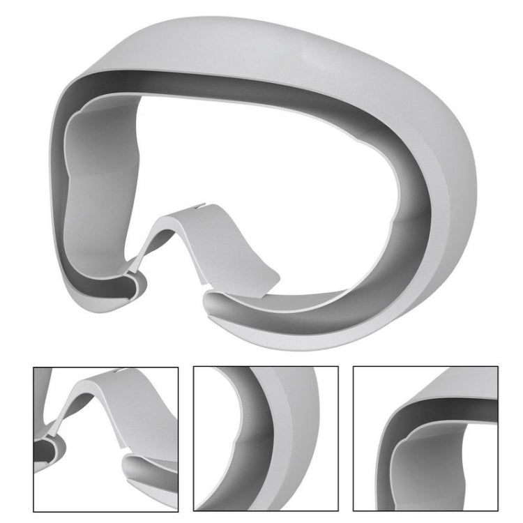 Pour les coussinets oculaires des lunettes VR Pico 4 Housse de protection en silicone, Pour les coussinets oculaires Pico 4 (gris clair), Pour les coussinets oculaires Pico 4 (noir)