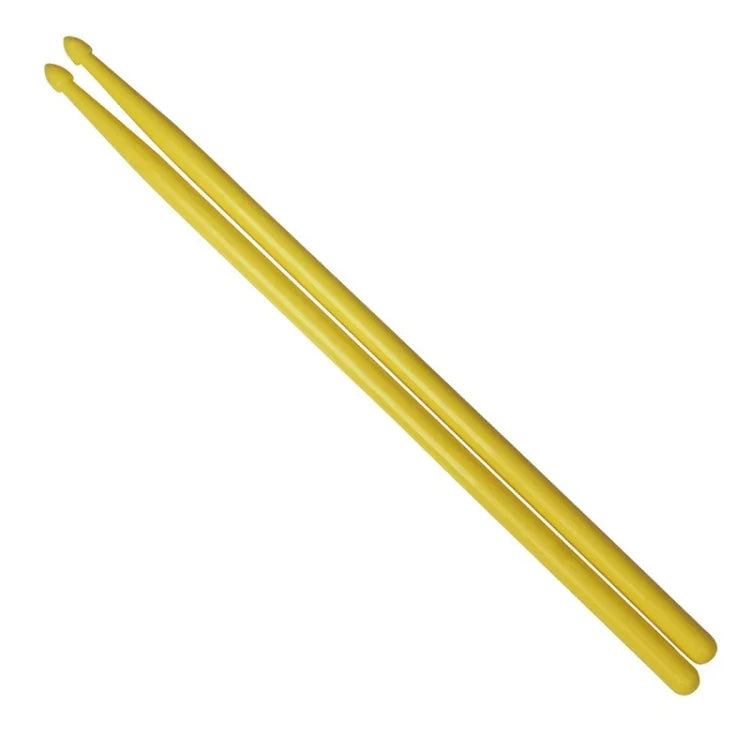 Lot de 2 baguettes de batterie en nylon, accessoires pour batterie, couleurs : jaune, bleu clair, noir, vert clair, rouge, bleu marine, vert foncé