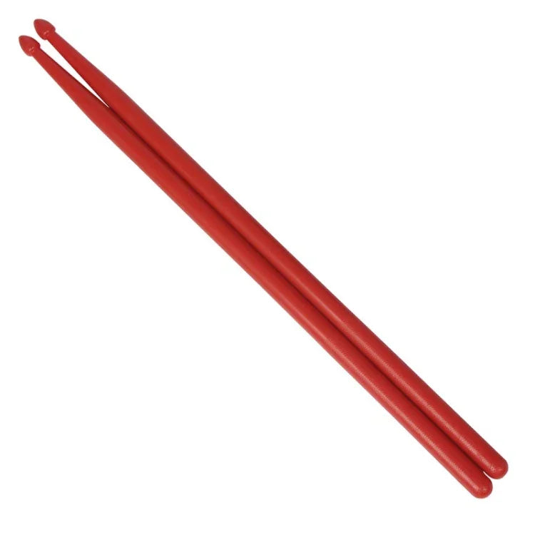 Lot de 2 baguettes de batterie en nylon, accessoires pour batterie, couleurs : jaune, bleu clair, noir, vert clair, rouge, bleu marine, vert foncé