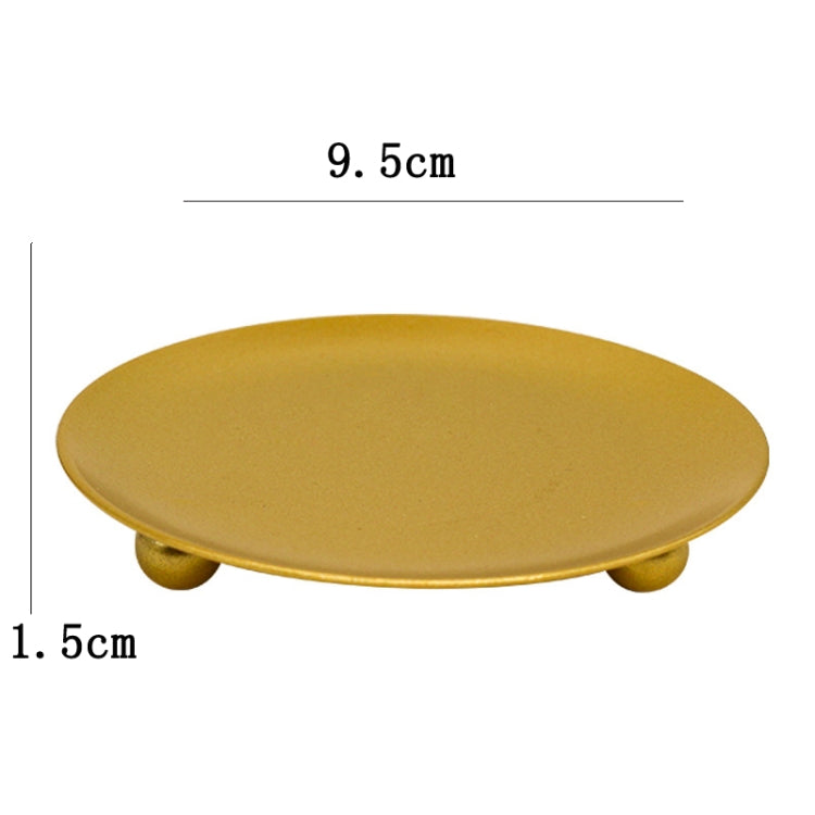 Bougeoir géométrique en fer de style européen, décoration de table, Grand, Petit