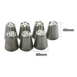 13 pièces / ensemble de douilles à pâtisserie coupleur, kits d'embouts de glaçage en acier inoxydable, fleurs de rose, crème, ustensiles de cuisson, 13 PCS/ensemble