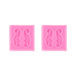 2 PCS Fondant Cake Silicone Mold Hollow Embossed Border Frame Retro Photo Frame Mould