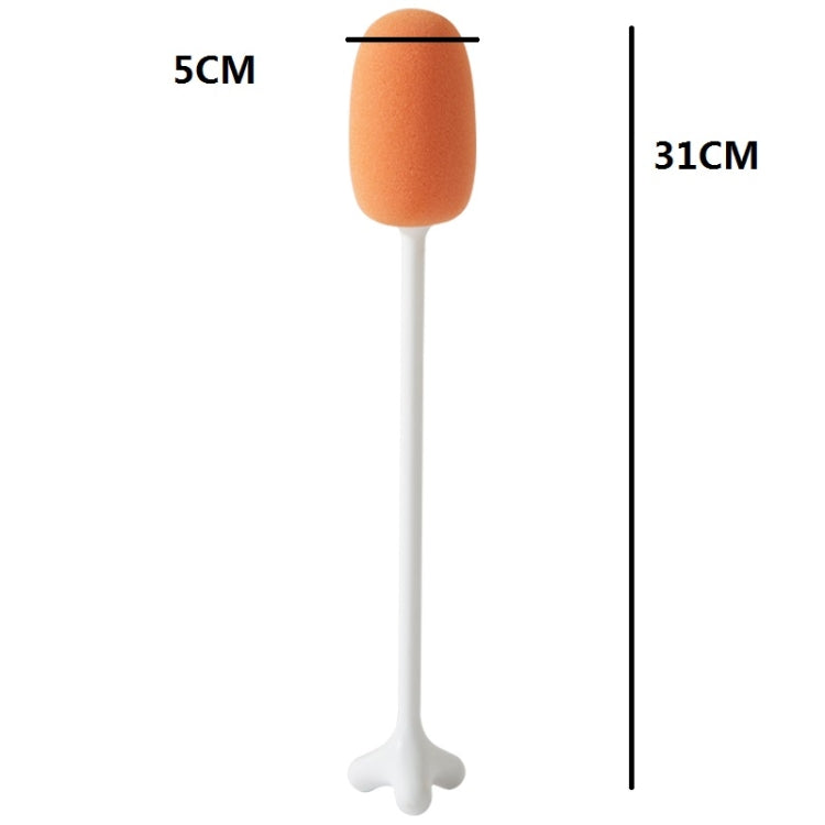 Brosse verticale à long manche pour biberons, en éponge, Longueur : 29 cm, Blanc, Bleu, Rose