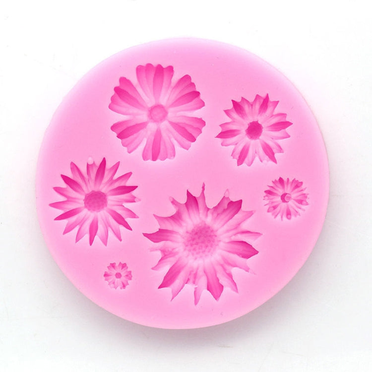 2 moules en silicone 3D en forme de fleur pour fondants, pâtisseries, chocolats, glaces, outils de cuisson, forme de fleur 3D
