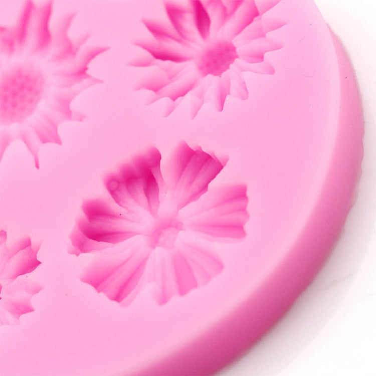 2 moules en silicone 3D en forme de fleur pour fondants, pâtisseries, chocolats, glaces, outils de cuisson, forme de fleur 3D