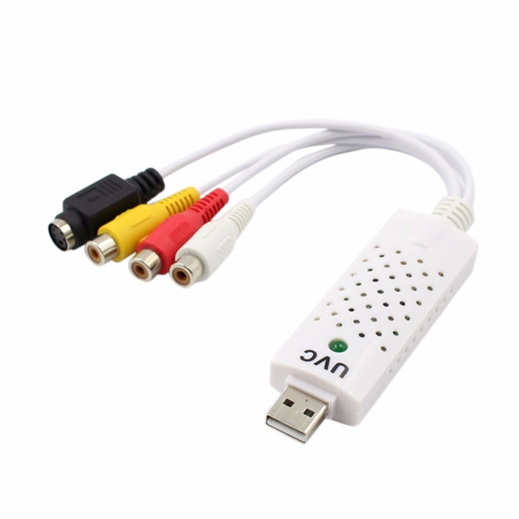 Adaptateur de carte de capture vidéo audio USB 2.0 portable VHS vers DVD pour Win7 / Win8/ XP/ Vista, installation sans pilote