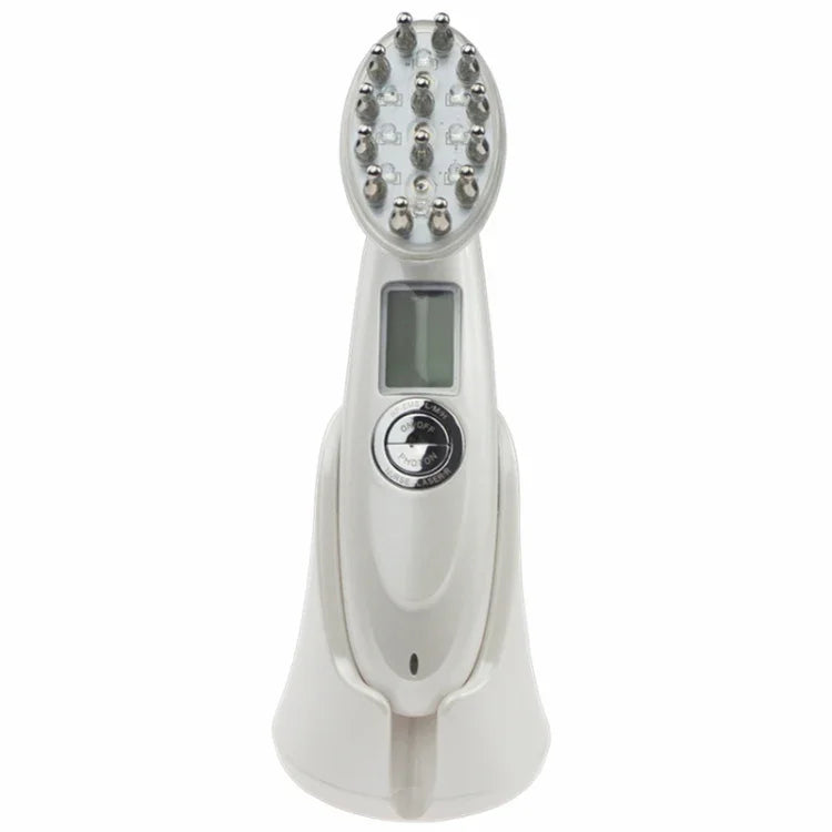 Peigne RF pour la pousse des cheveux Contrôle du sébum du cuir chevelu et Masseur anti-chute de cheveux, Manuel en anglais