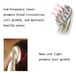 Peigne RF pour la pousse des cheveux Contrôle du sébum du cuir chevelu et Masseur anti-chute de cheveux, Manuel en anglais
