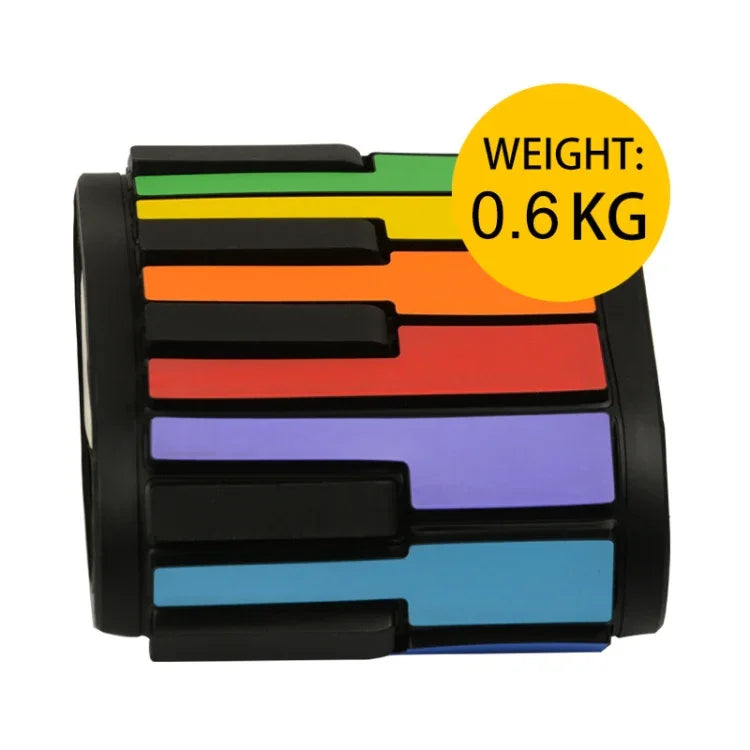 HUA008-49 Piano pliable à 49 touches, roulé à la main, pour enfants, couleur variée.