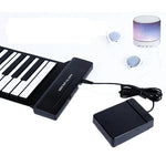 Piano électronique pliable MIDI88 à 88 touches, fabriqué à la main, avec clavier MIDI virtuel professionnel et fonction de simulation. Piano électronique portable et pliable.