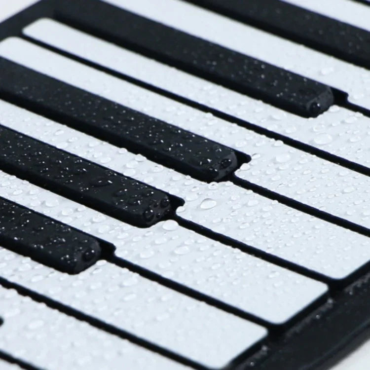 Piano électronique pliable MIDI88 à 88 touches, fabriqué à la main, avec clavier MIDI virtuel professionnel et fonction de simulation. Piano électronique portable et pliable.