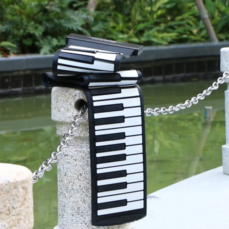 Piano électronique pliable MIDI88 à 88 touches, fabriqué à la main, avec clavier MIDI virtuel professionnel et fonction de simulation. Piano électronique portable et pliable.