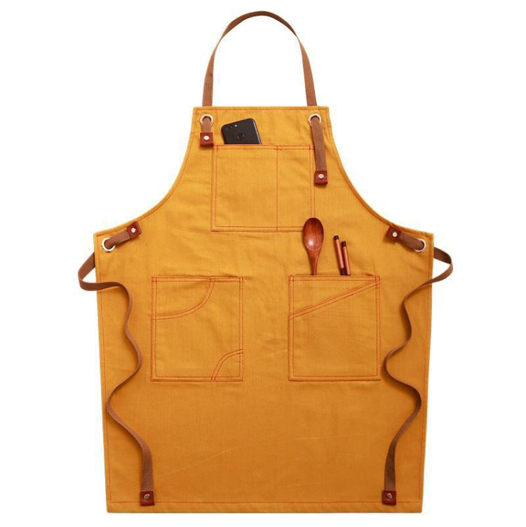 Tablier en jean pour la maison, Barista, magasin de thé floral, vêtements de travail de barbier, version adulte, pour enfant 47cm, pour enfant 57cm